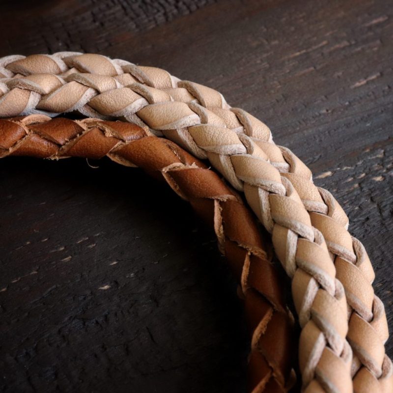 Braided Leather Wallet Lanyard