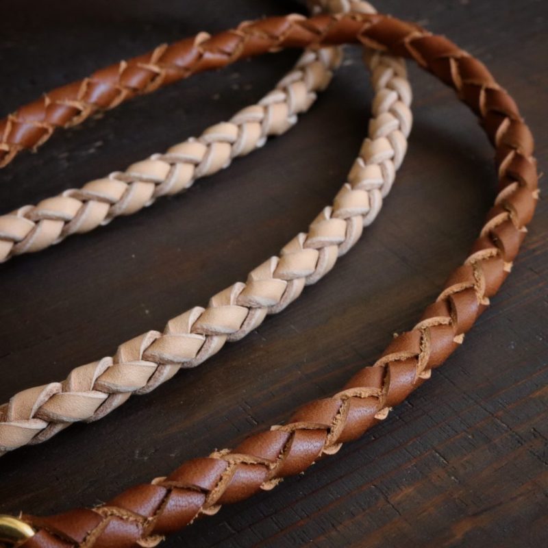 Braided Leather Wallet Lanyard