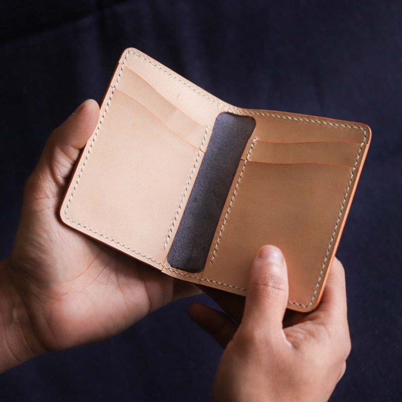 No. 62 Leather Bifold Wallet Blue