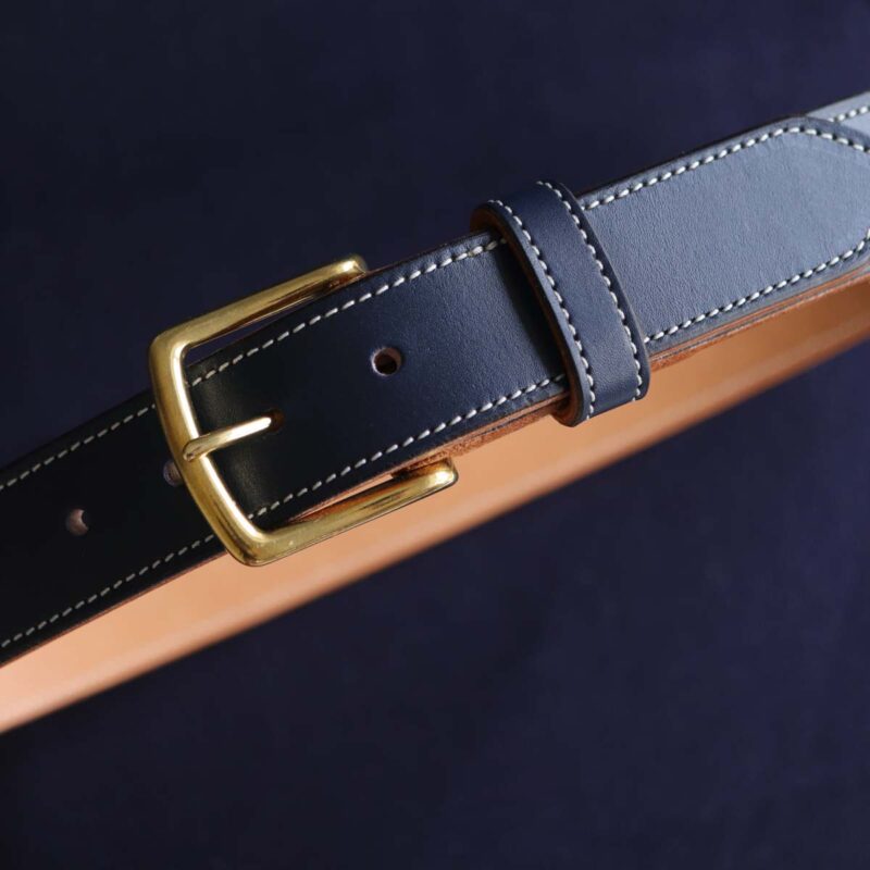 Denim Blue Double Leather Belt