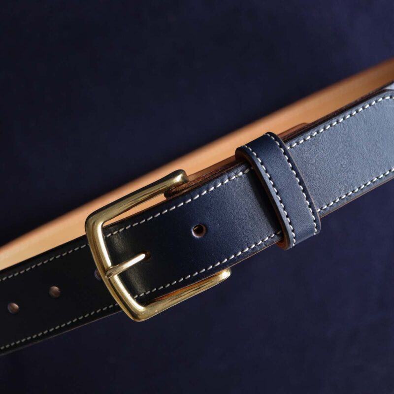 Denim Blue Double Leather Belt