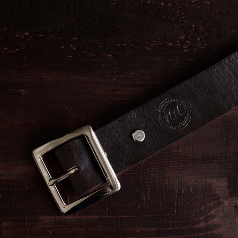 No. 2 Dark Brown Garrison Leather Belt