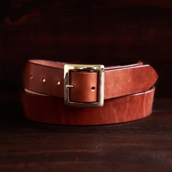 No. 2 Brown Garrison Leather Belt - Nordic EDC