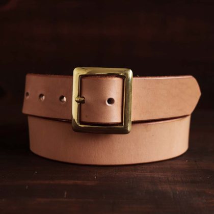 Natural Garrison Leather Belt