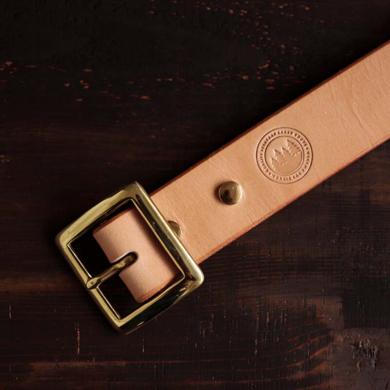 Natural Garrison Leather Belt