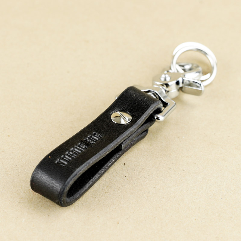 Belt Loop Leather Keychain - Black - Nordic EDC