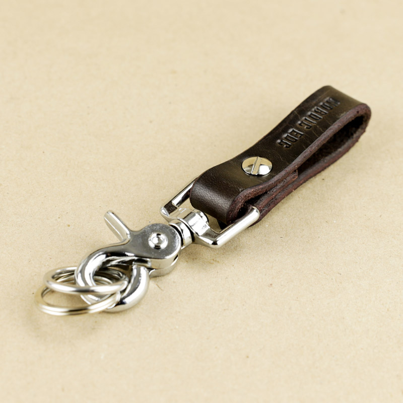 Shop Online Leather Loop Keychain | Belt Loop Keychain Tobacco