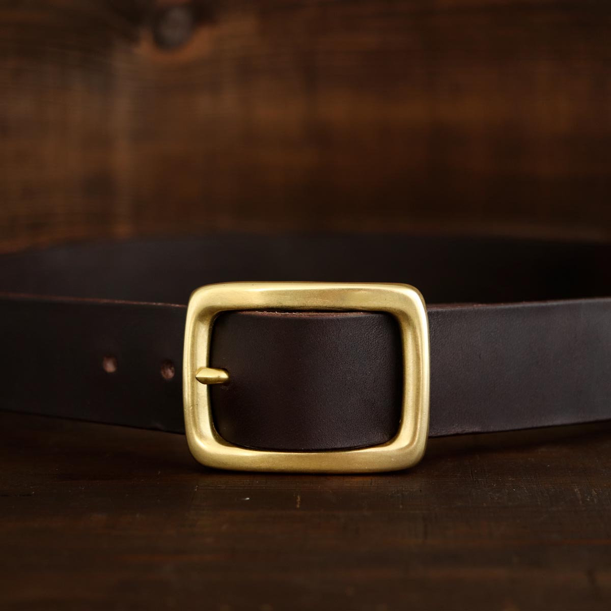 Buy No. 5 Dark Brown Garrison Leather Belt Online Free Shipping