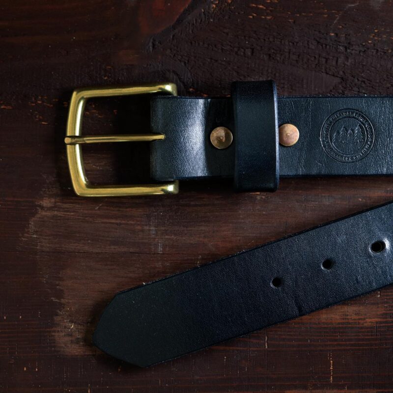 Classic Leather Belt Black