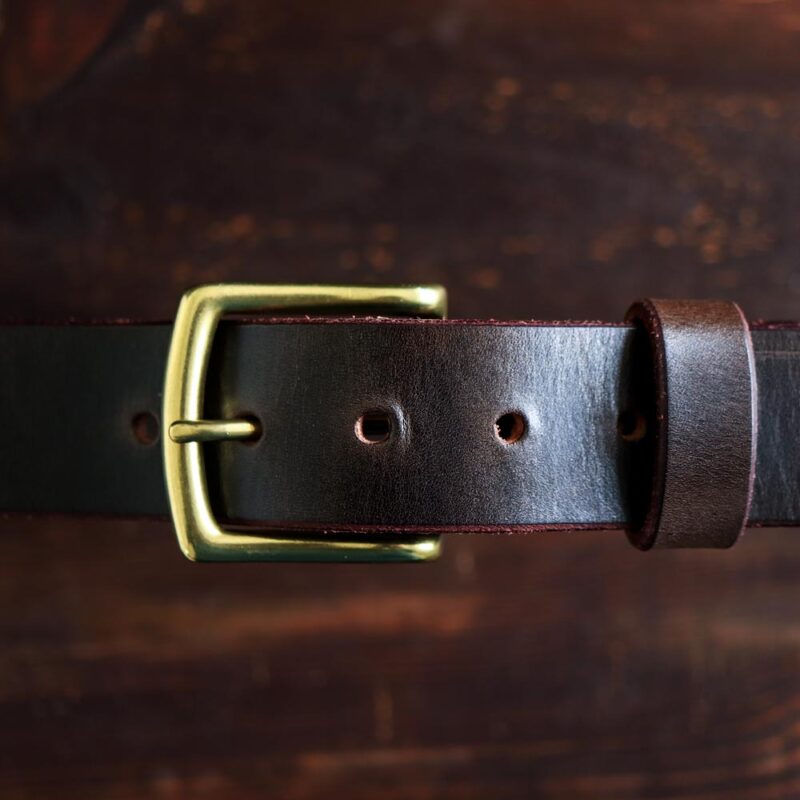 Classic Leather Belt Dark Brown