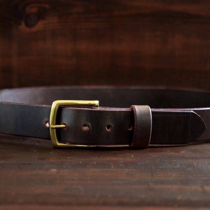 Classic Leather Belt Dark Brown