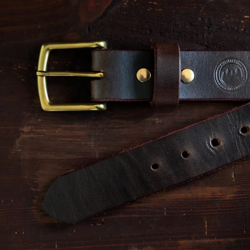 Classic Leather Belt Dark Brown