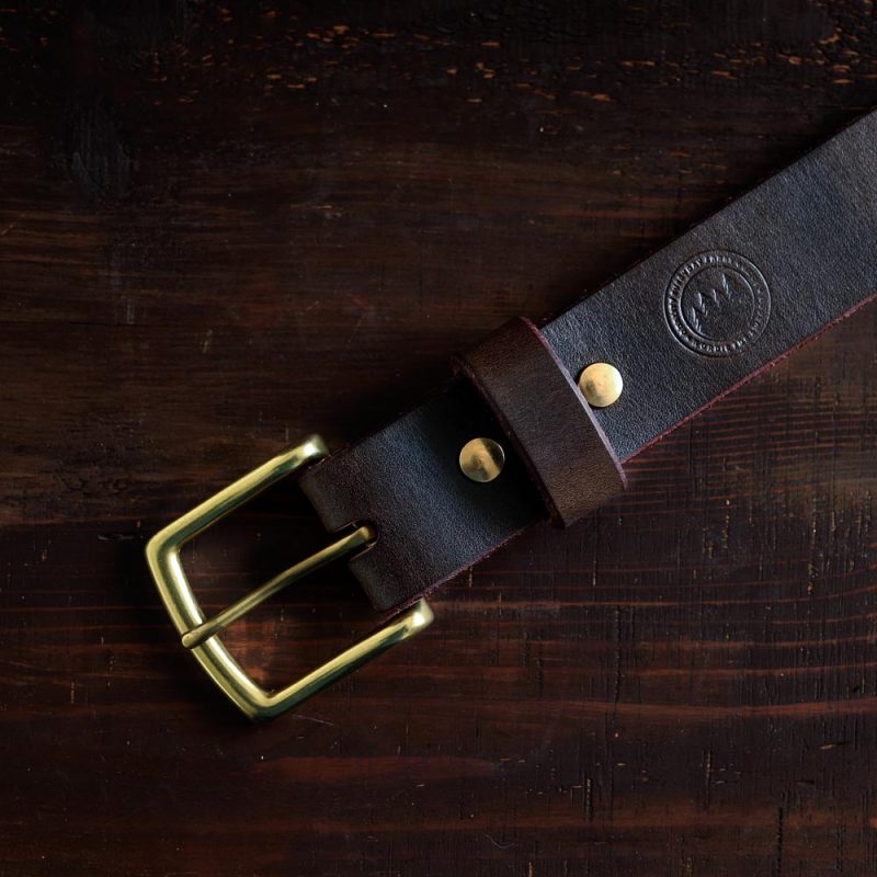 Classic Leather Belt Dark Brown