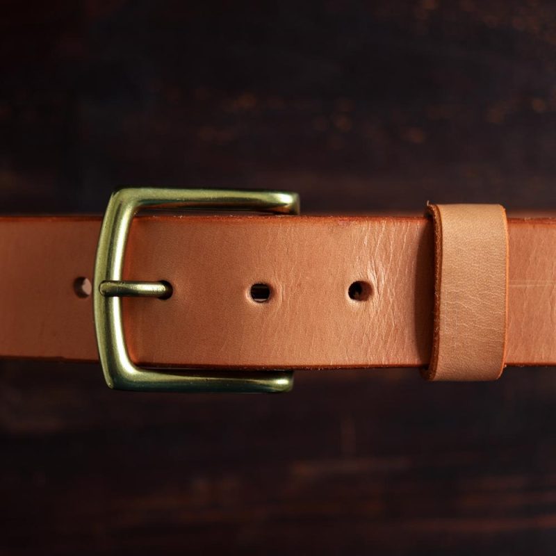 Classic Leather Belt Natural