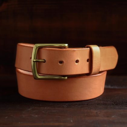 Classic Leather Belt Natural