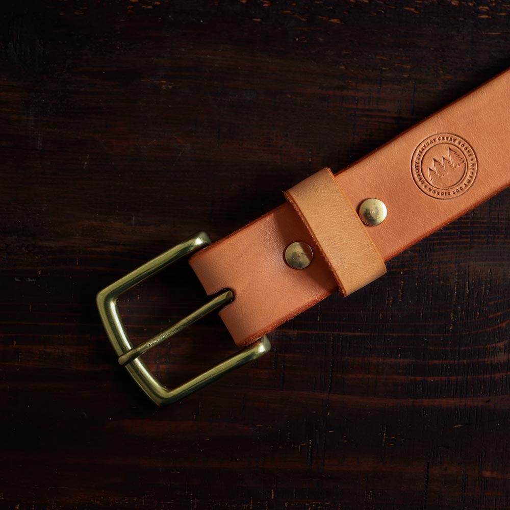 Classic Leather Belt - Natural