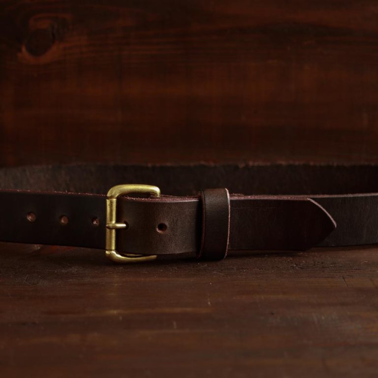 Buy No. 1 - Dark Brown Leather Belt Online - Free Shipping