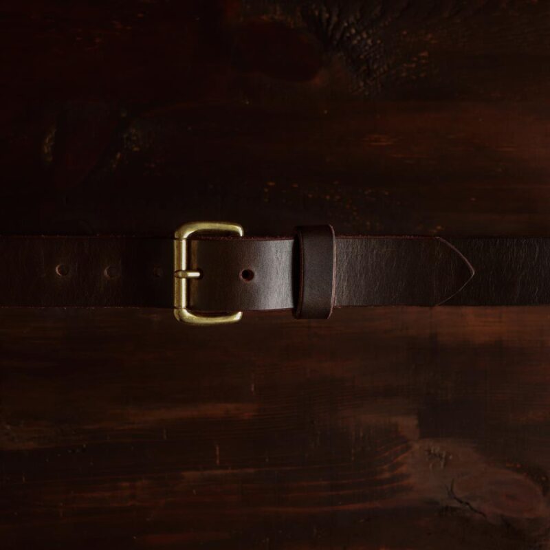 No. 1 - Dark Brown Leather Belt