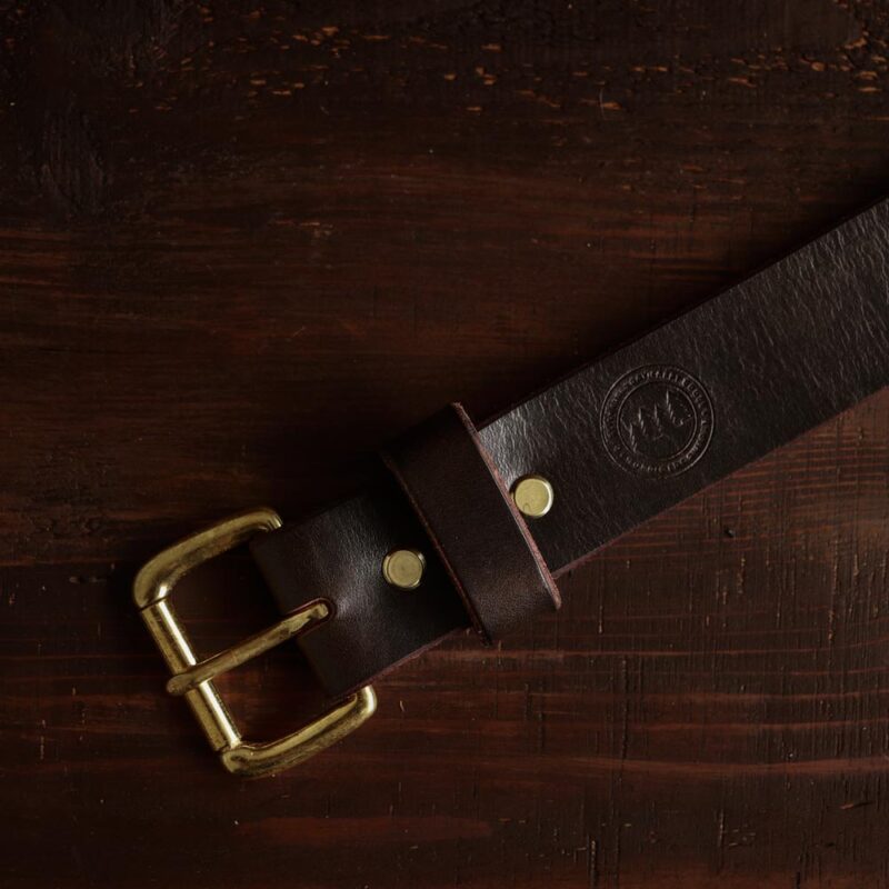 No. 1 - Dark Brown Leather Belt