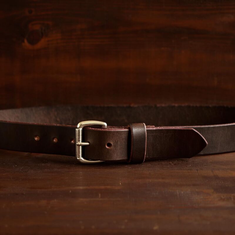 No. 1 - Dark Brown Leather Belt