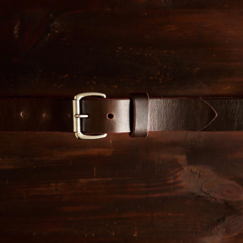 No. 1 - Dark Brown Leather Belt