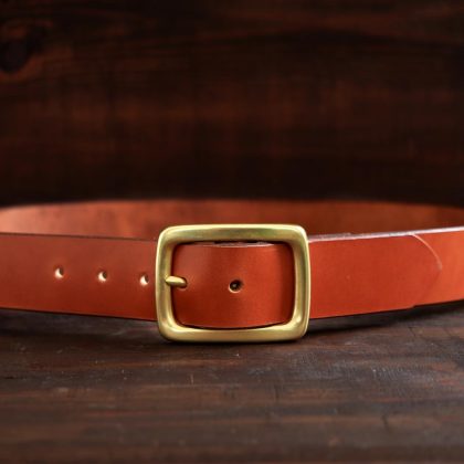 No. 5 Brown Garrison Leather Belt