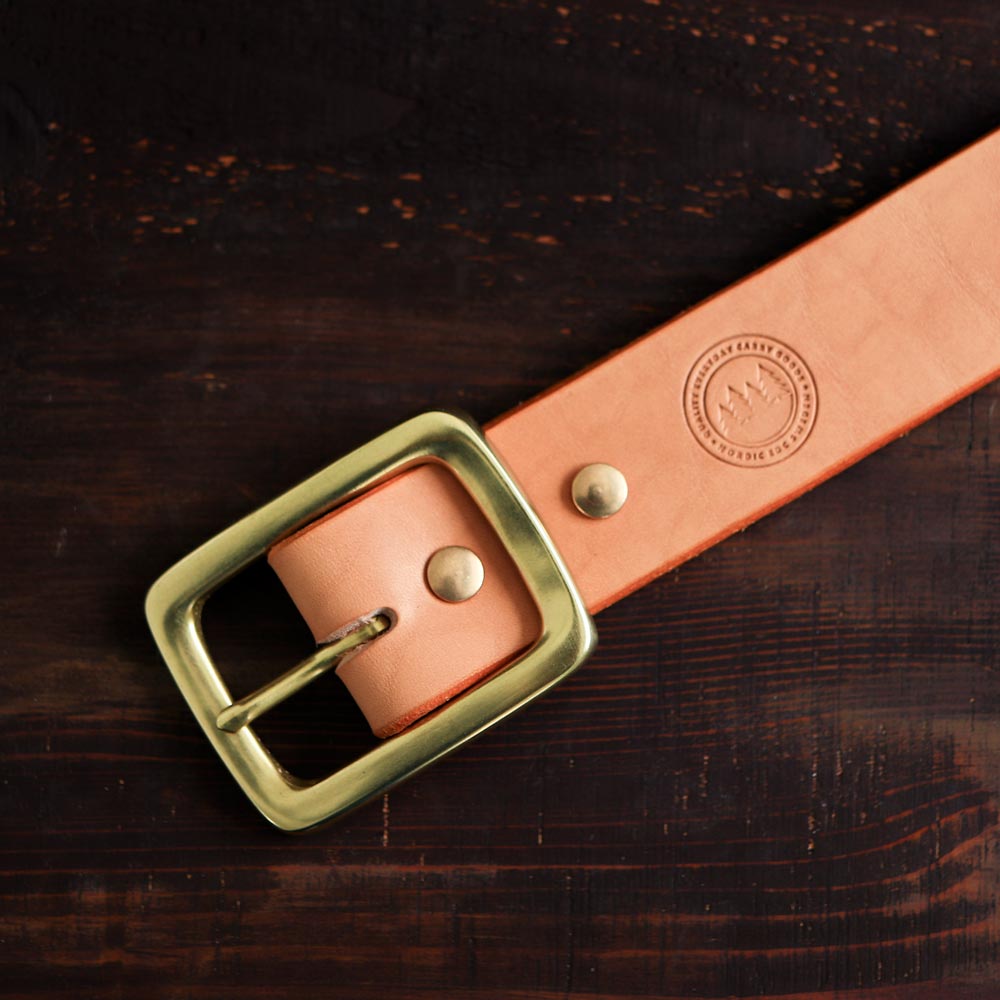 Classic Leather Belt - Natural