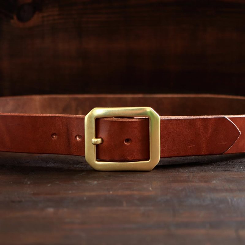 No. 6 Brown Garrison Leather Belt