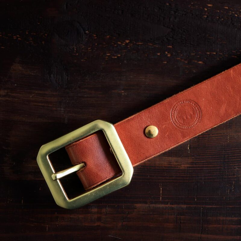 No. 6 Brown Garrison Leather Belt