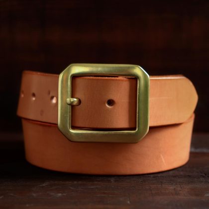 No. 6 Natural Garrison Leather Belt