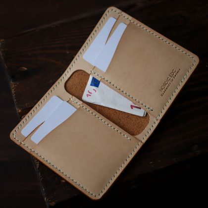 Leather Bifold Wallet Brown