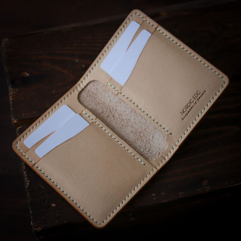 No. 62 Leather Bifold Wallet Natural