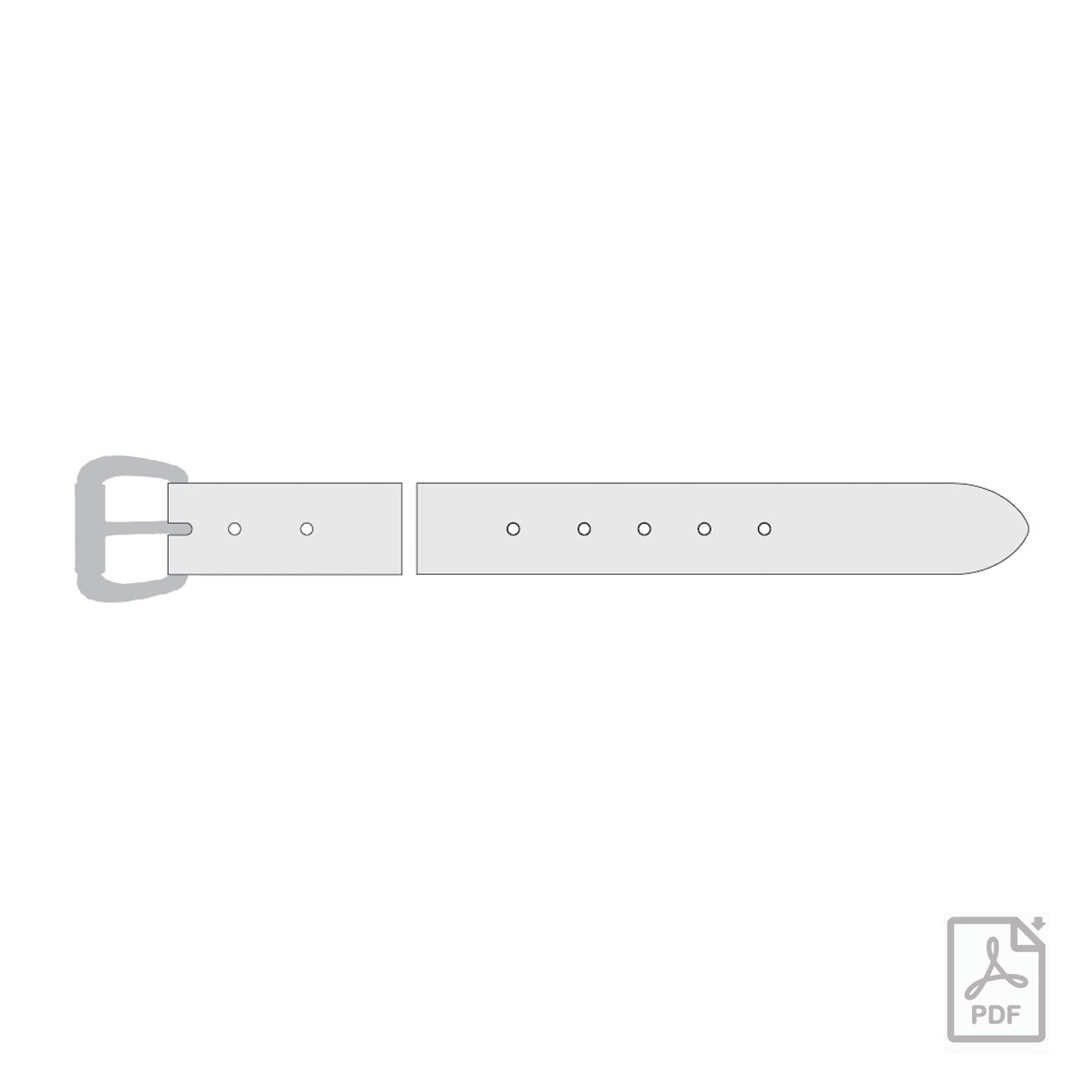 Diy leather belt pattern nordic edc