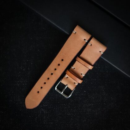 Leather watch band natural