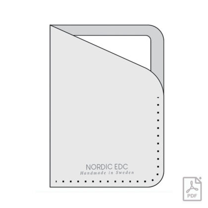 DIY minimalist card sleeve wallet pattern